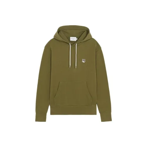 Maison Kitsune Темный хаки Унисекс Свитшоты