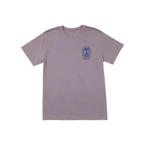 RVCA Серый Фиолетовый Мужская T-Рубашка