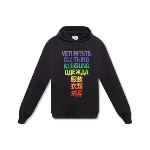 Vetements Толстовка Мужская Черная