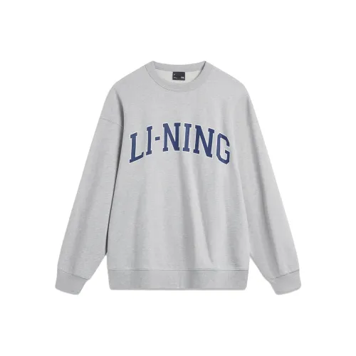 LINING Sports Life Collection Толстовка Унисекс Фотиния Серый Светлый Дымчатый Серый