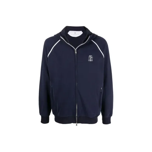 BRUNELLO CUCINELLI FW22 Свитшот Мужской Темно-синий