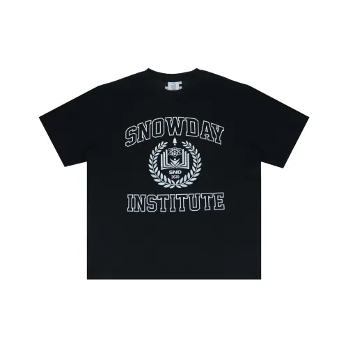 Snowday Черная Унисекс Футболка