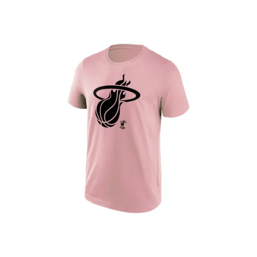 NBA Miami Heat Мода Цвет Логотип Футболка Мужская Розовая