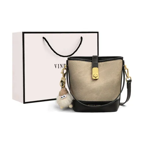 VINEY Сумка из синтетической кожи сумка через плечо сумка через плечо сумка-ведро стандартная женская белая и черная