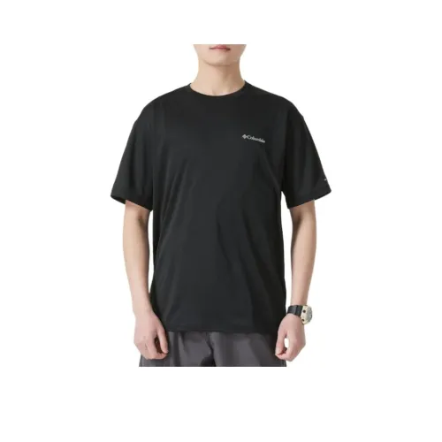 Мужская черная футболка с совместным брендом Columbia