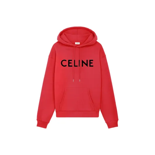 CELINE Новый MEN'S COLLECTION Boy Doll FW22 Sweatshirt Men's Red