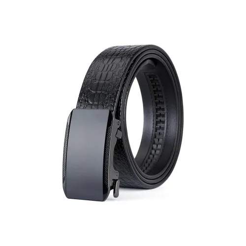 ROSEROOEN Ремни из натуральной коровьей кожи мужские с металлической пряжкой узор "крокодил" ширина 3 5 см