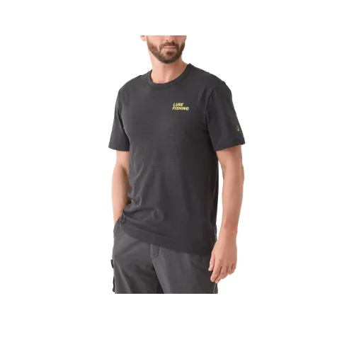 DECATHLON CRANK T Рубашка Мужская Дымчатый Черный