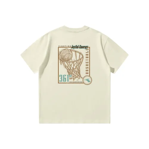 361° T-Shirt Унисекс Песочный Коричневый Белый