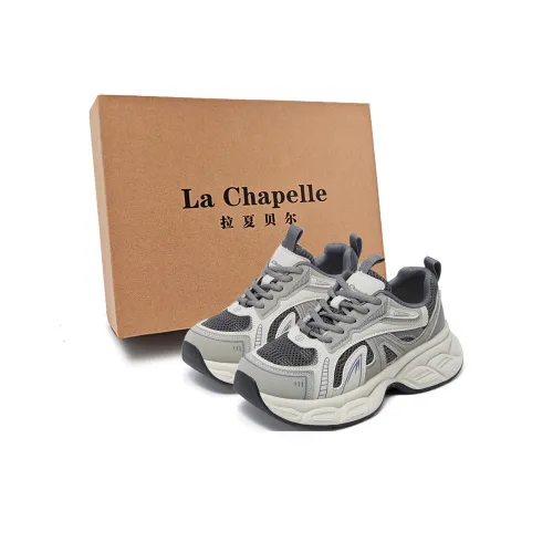 La Chapelle Low Топ Толстая подошва Кроссовки Женские Туманный Серый
