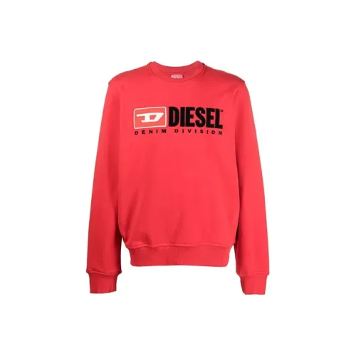 DIESEL Red Men's Sweatshirts DIESEL Красные Мужские Толстовки
