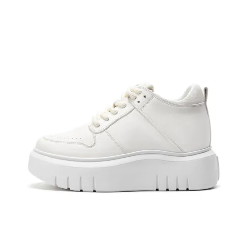 He Jinchang Низкий Топ Casual Женский Белый