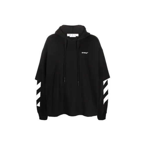 Off Белый Черный Мужские Толстовки