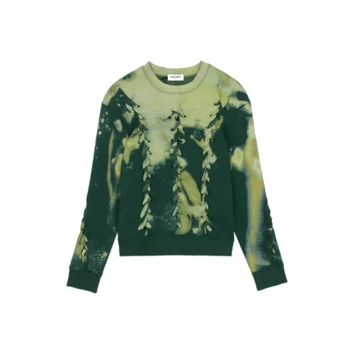 SAINT LAURENT Толстовка Мужской Зеленый