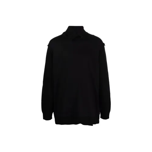 Yohji Yamamoto Черные Мужские Свитшоты