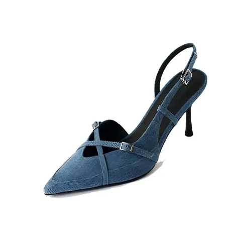Dawei's House Низкий каблук Высокий каблук Женский Светло-синий