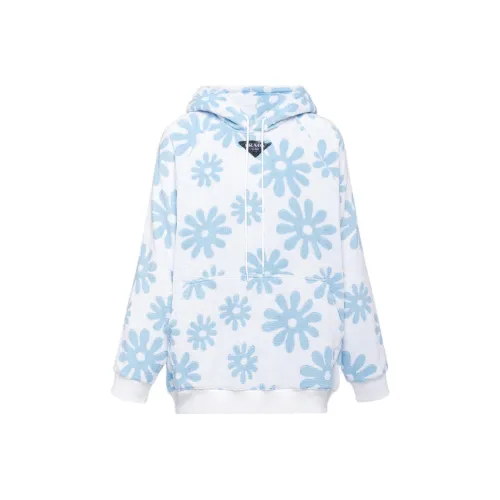 PRADA Светло-синие мужские свитшоты