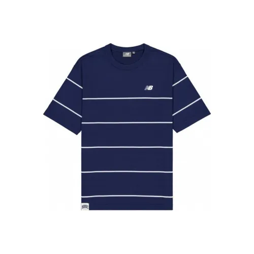 New Balance совместная футболка мужская темно-синяя