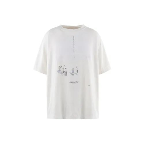 SAINT Mxxxxxx EVA X GEEKS RULE Collaboration Белая Унисекс Футболка