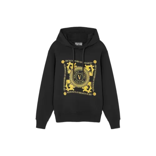 VERSACE Мужские черные свитшоты