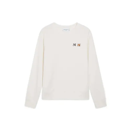 Maison Kitsune Экрю Мужские Толстовки