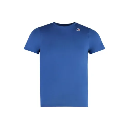 K WAY Синий Мужской T-Рубашки