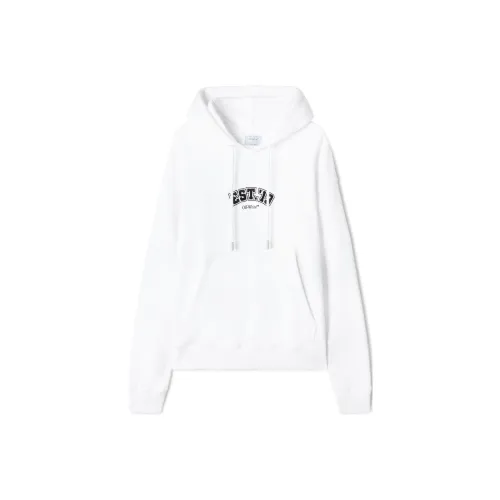 Off Белый x Farfetch Beats Свитшот Свободный крой Мужской Белый