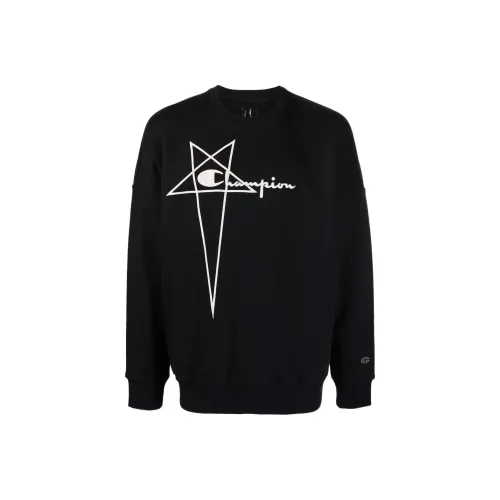 RICK OWENS совместный бренд Черные мужские свитшоты