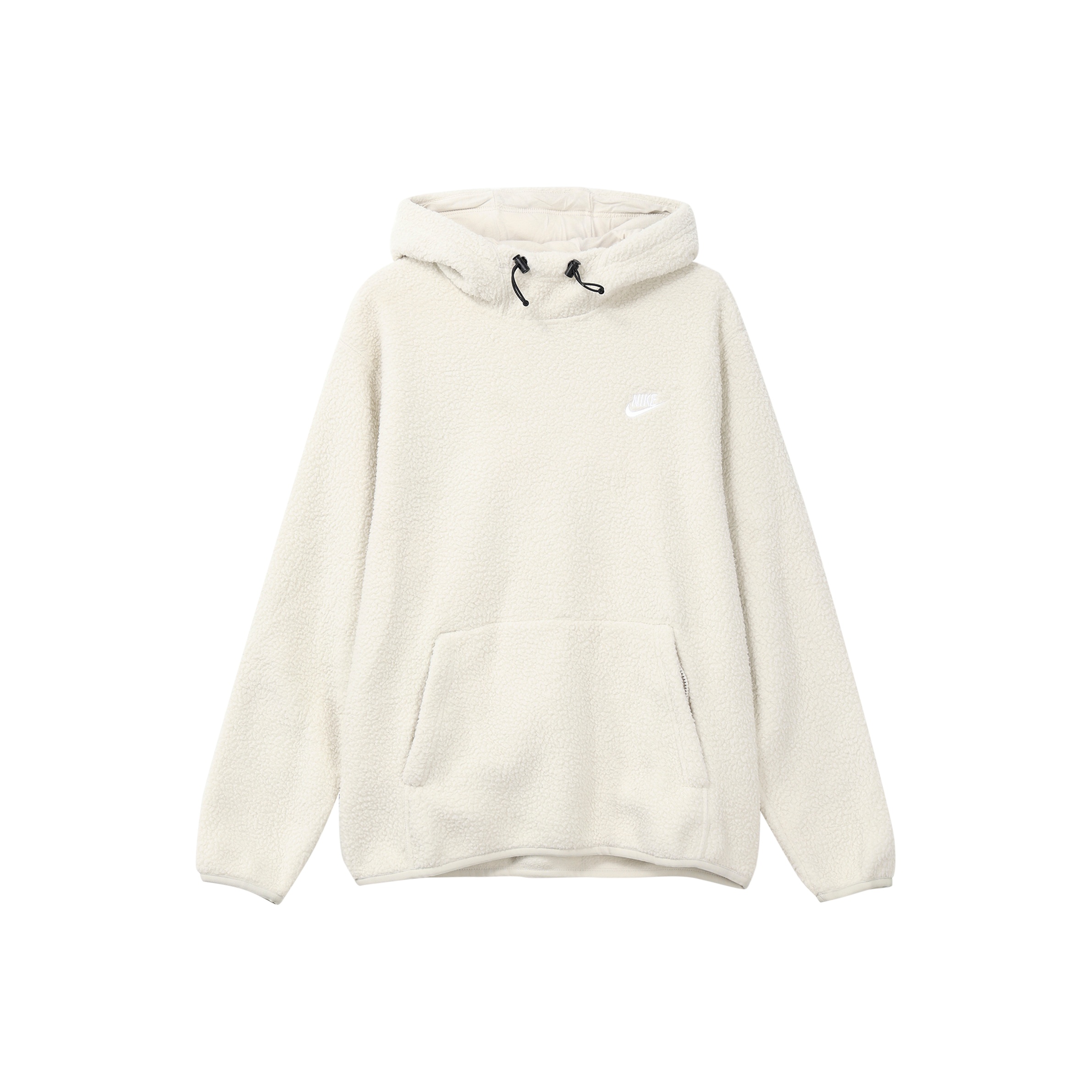 white nike sherpa hoodie