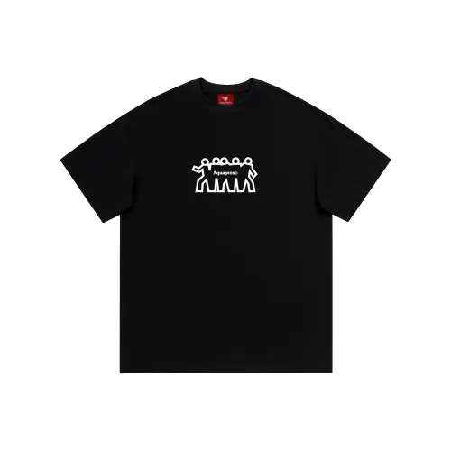 AQUAPROS Черная унисекс футболка