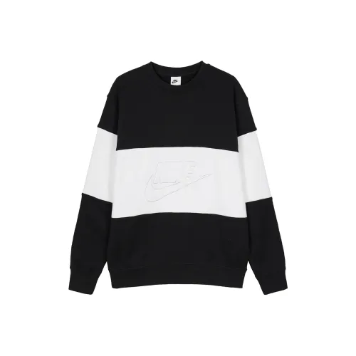 Nike Толстовка Мужская Черный Белый