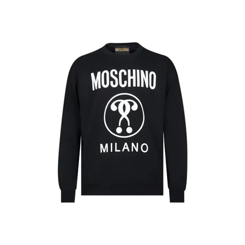 MOSCHINO Мужские черные свитшоты