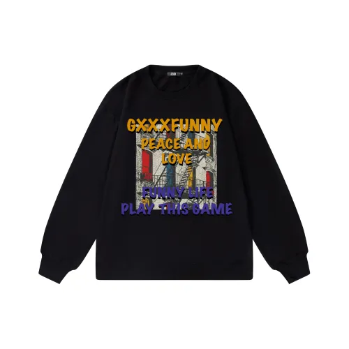 GXXX Осенний и зимний пуловер с оборванными плечами круглый вырез унисекс