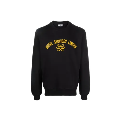 DIESEL Черные Мужские Свитшоты