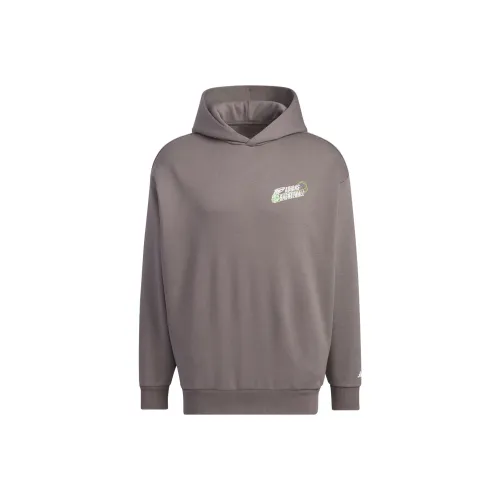 Adidas BASKETBALL GRAPHIC Hoodie Hoodie Унисекс Угольный Серый