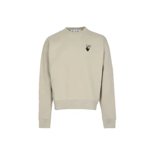 OFF Белый Свитшот Мужской Хаки