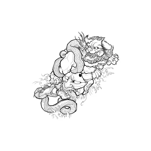 SHITIAN Realm OF CHAOS Травяной Водонепроницаемый Наклейка с Татуировкой