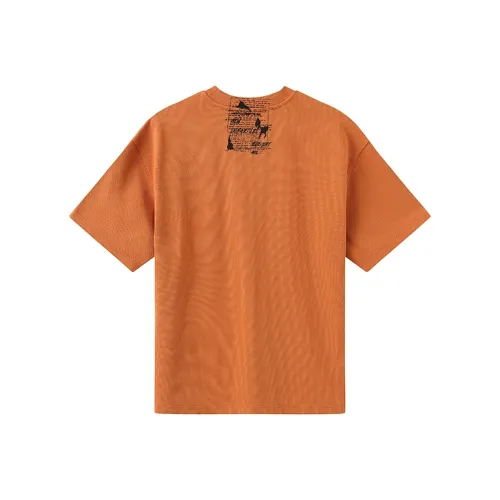 ZUO Оранжевый Красный Мужская T-Рубашка