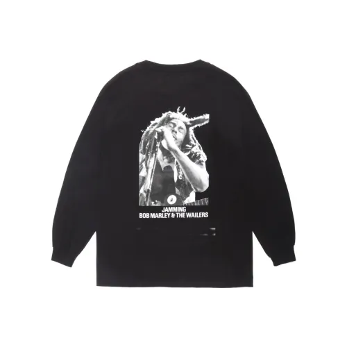 WACKO MARIA Боб Марли Co Брендированная Серия Черная Унисекс Футболка