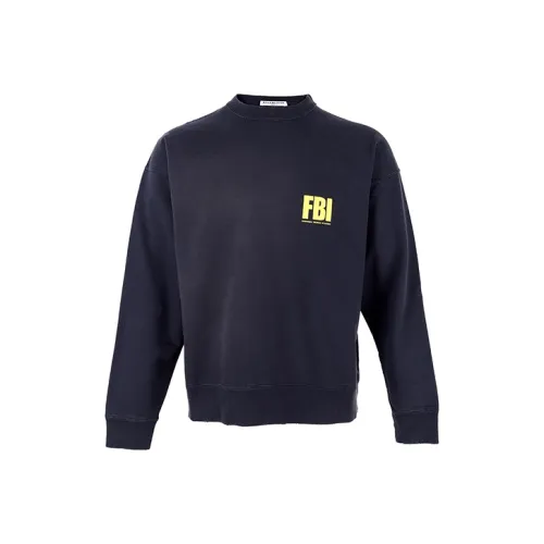 Balenciaga SS22 Свитшот Мужской Темно-синий Синий