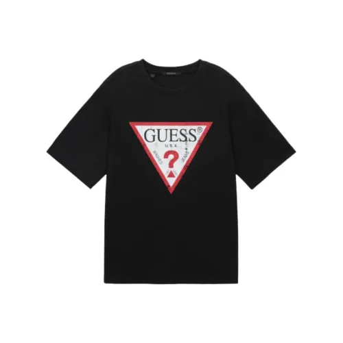GUESS Мужские черные футболки