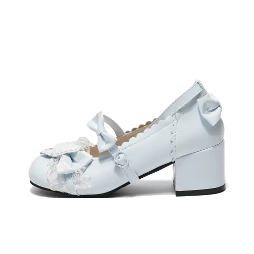 Be Good Милый Лолита Юбка Универсальная Грубый Каблук Туфли Мэри Джейн 5 см Женские