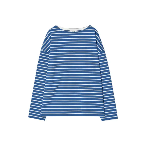 COS Синий/Белый Мужская T-Рубашка