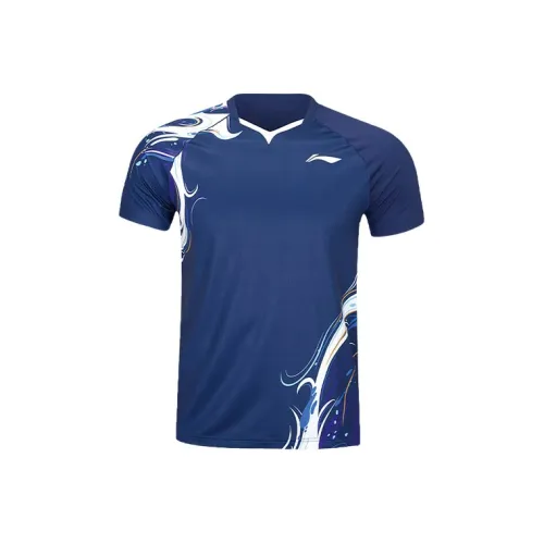 LINING T Рубашка Унисекс Темный Корабельный Синий