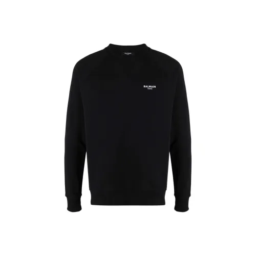 BALMAIN Черные Мужские Свитшоты