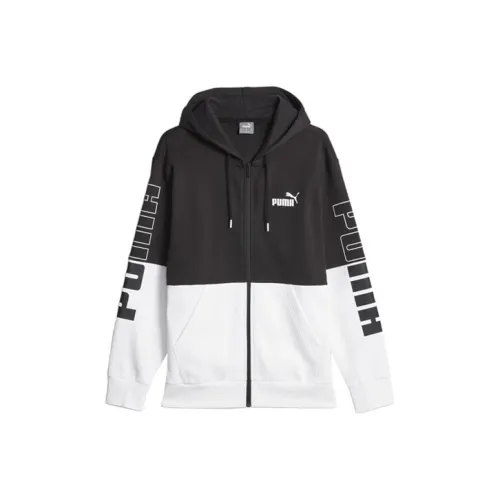 PUMA Толстовка Zippée Pavo Homme Мужская Черно-Белая