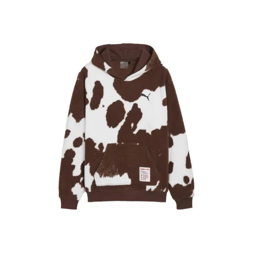 PUMA HOOPS x GREMLINS Мужской худи каштаново-коричневого цвета