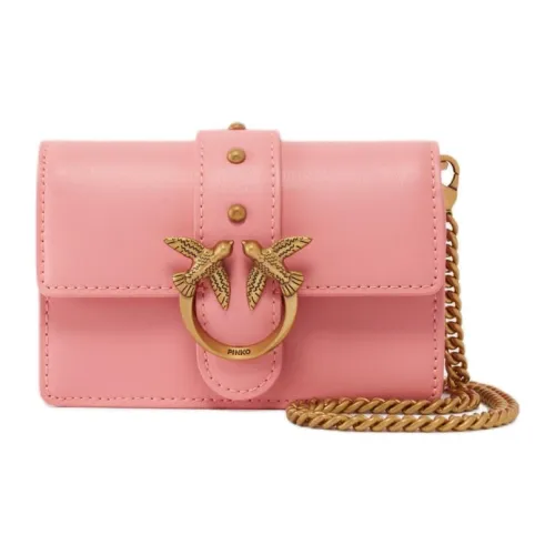 PINKO Love Bag Сумка из коровьей кожи сумка через плечо Extra Mini женская розовая