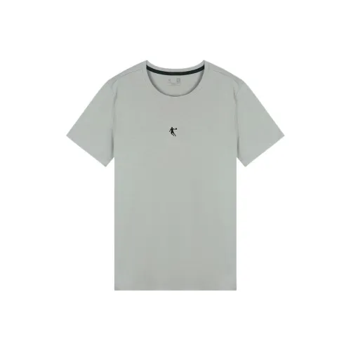 QIAODAN T Рубашка Мужская Светлая Лесной Мох Серый