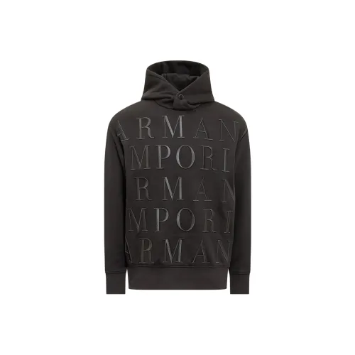 EMPORIO ARMANI Черные Мужские Свитшоты